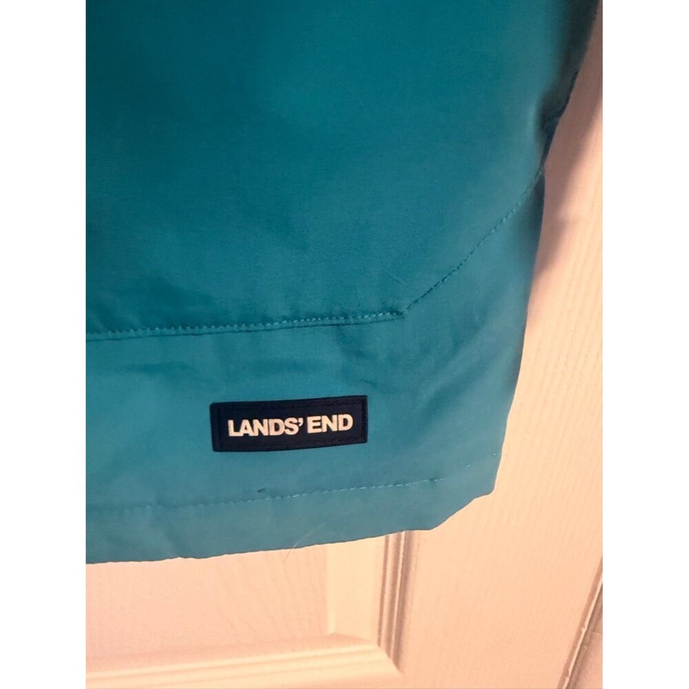 Lands' End Women's/Teen Aqua Blue Hooded Ski Jacket - Picture 3 of 10